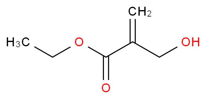 ethyl 2-(hydroxymethyl)prop-2-enoate_分子结构_CAS_10029-04-6