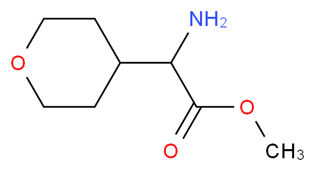 Methyl aminotetrahydropyran-4-ylacetate_分子结构_CAS_477585-43-6)