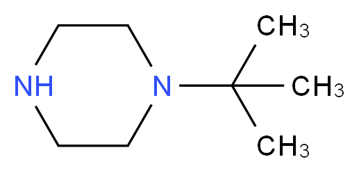 1-tert-Butylpiperazine_分子结构_CAS_38216-72-7)