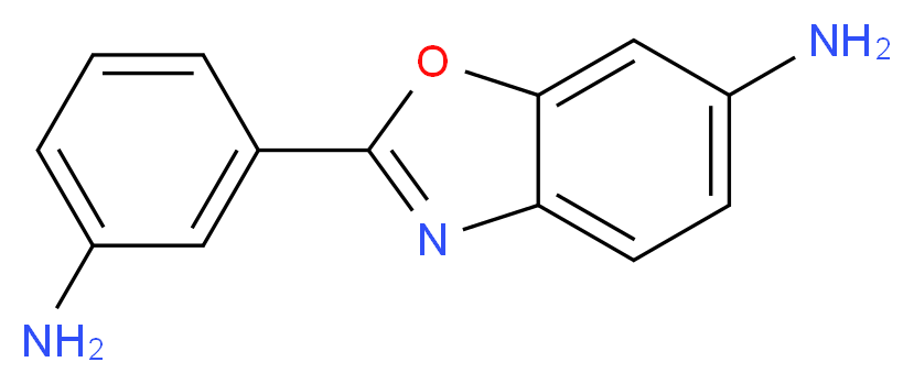 2-(3-aminophenyl)-1,3-benzoxazol-6-amine_分子结构_CAS_313502-13-5