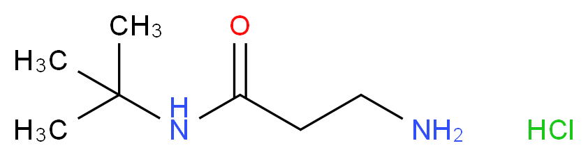 3-amino-N-tert-butylpropanamide hydrochloride_分子结构_CAS_209467-48-1