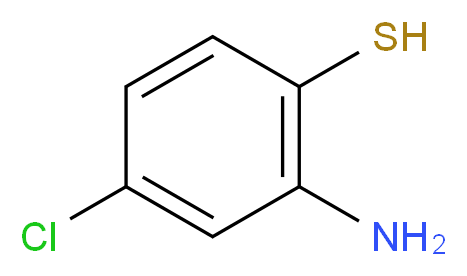 2-amino-4-chlorobenzene-1-thiol_分子结构_CAS_1004-00-8