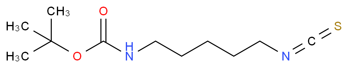 tert-butyl N-(5-isothiocyanatopentyl)carbamate_分子结构_CAS_347890-46-4