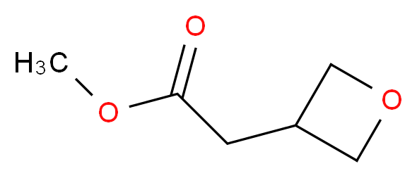 methyl 2-(oxetan-3-yl)acetate_分子结构_CAS_1217800-69-5