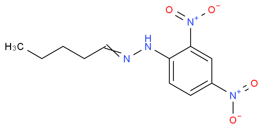 戊醛-dnph_分子结构_cas_2057-84-3)