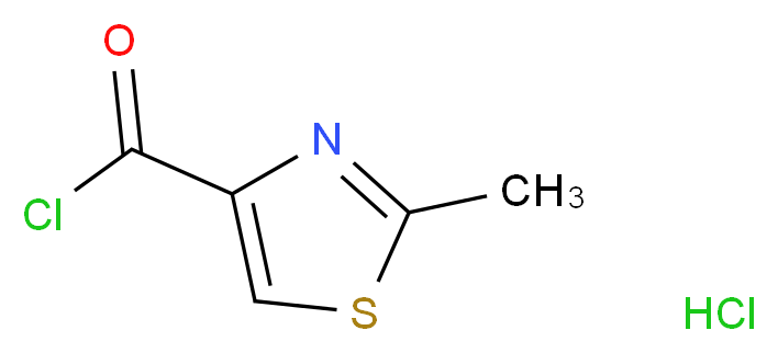 2-methyl-1,3-thiazole-4-carbonyl chloride hydrochloride_分子结构_CAS_917483-72-8)