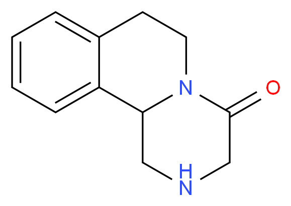 1H,2H,3H,4H,6H,7H,11bH-piperazino[2,1-a]isoquinolin-4-one_分子结构_CAS_61196-37-0