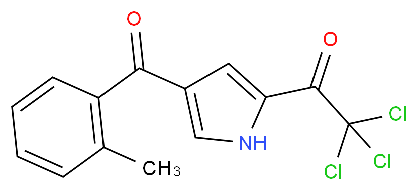 2,2,2-Trichloro-1-[4-(2-methylbenzoyl)-1H-pyrrol-2-yl]-1-ethanone_分子结构_CAS_)