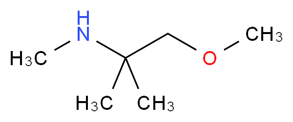 (1-methoxy-2-methylpropan-2-yl)(methyl)amine_分子结构_CAS_1177316-77-6