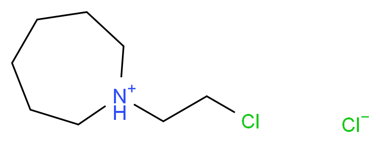 1-(2-chloroethyl)azepan-1-ium chloride_分子结构_CAS_26487-67-2