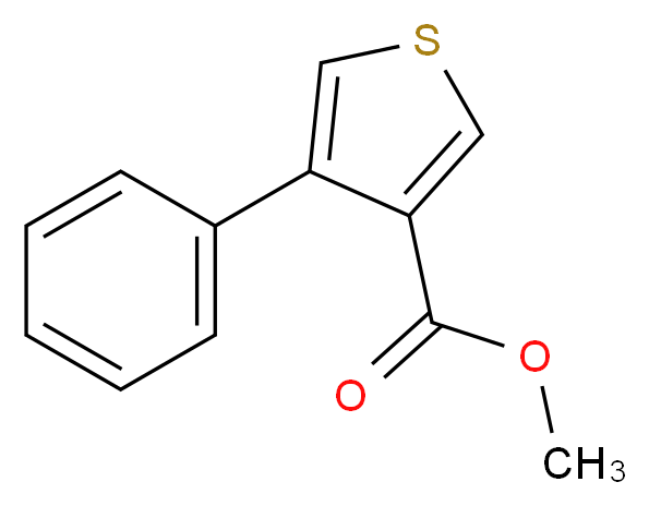 Methyl 4-phenylthiophene-3-carboxylate 97%_分子结构_CAS_38695-71-5)