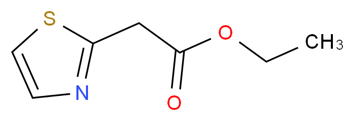 ethyl 2-(1,3-thiazol-2-yl)acetate_分子结构_CAS_141704-11-2