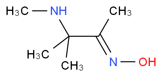 (E)-N-[3-methyl-3-(methylamino)butan-2-ylidene]hydroxylamine_分子结构_CAS_90713-76-1