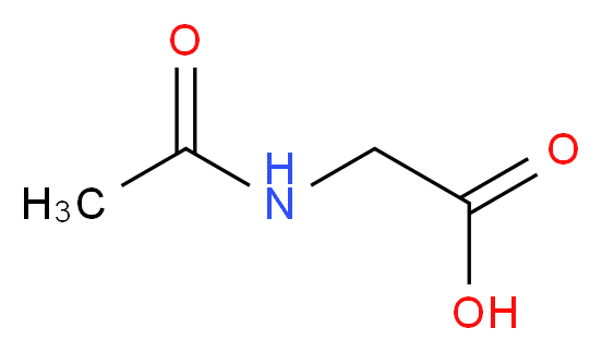 2-(Acetylamino)acetic acid_分子结构_CAS_)