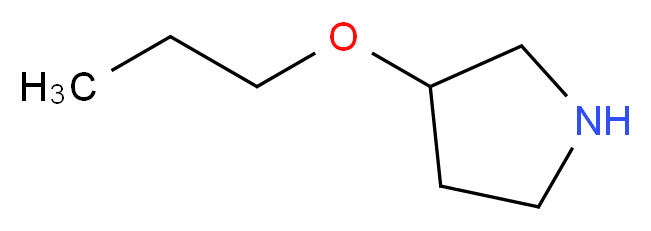 3-Propoxypyrrolidine_分子结构_CAS_946681-61-4)