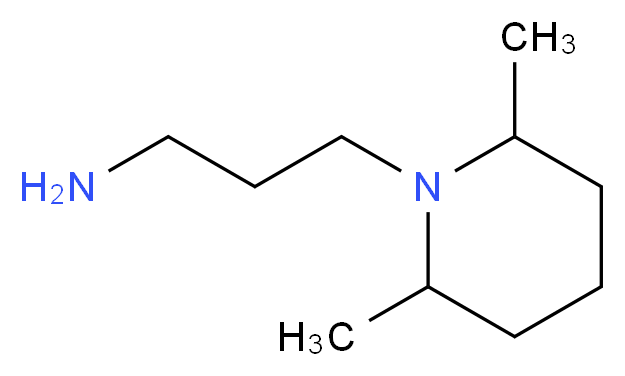 3-(2,6-dimethylpiperidin-1-yl)propan-1-amine_分子结构_CAS_85723-72-4