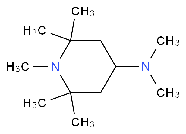 N,N,1,2,2,6,6-heptamethylpiperidin-4-amine_分子结构_CAS_36177-86-3