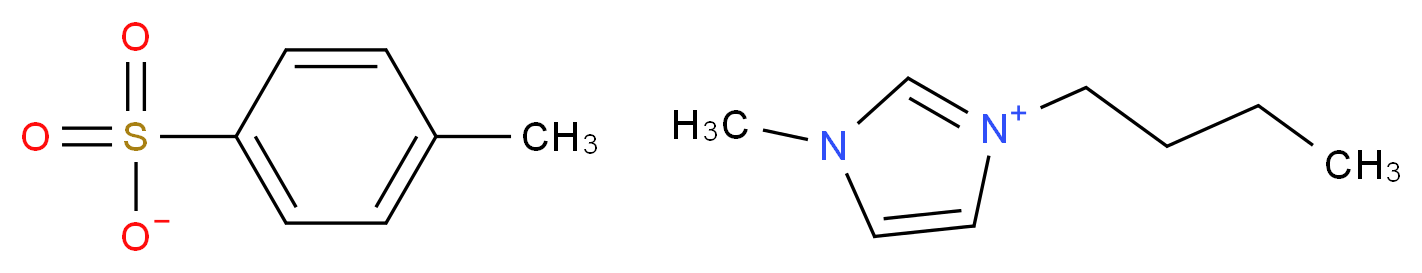 3-butyl-1-methyl-1H-imidazol-3-ium 4-methylbenzene-1-sulfonate_分子结构_CAS_410522-18-8