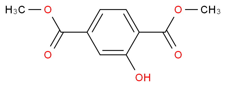 2-Hydroxy-terephthalic acid dimethyl ester_分子结构_CAS_6342-72-9)