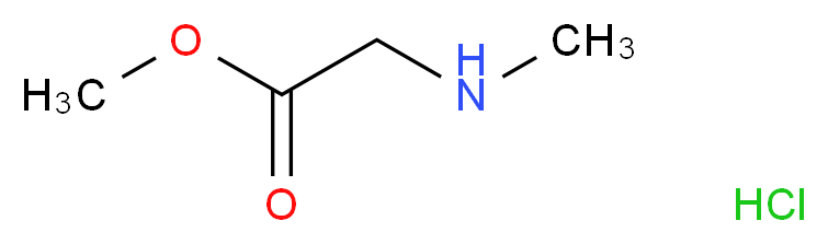 methyl 2-(methylamino)acetate hydrochloride_分子结构_CAS_13515-93-0)