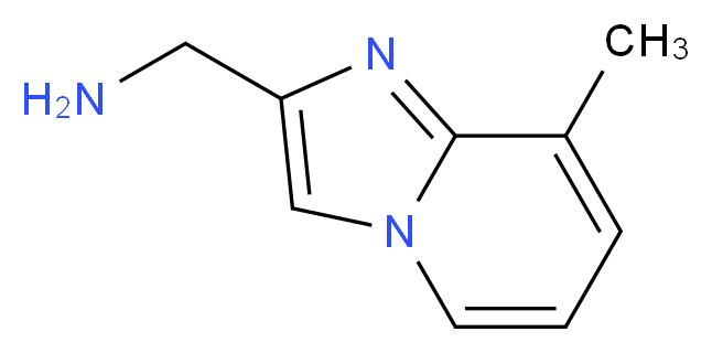 {8-methylimidazo[1,2-a]pyridin-2-yl}methanamine_分子结构_CAS_518064-47-6