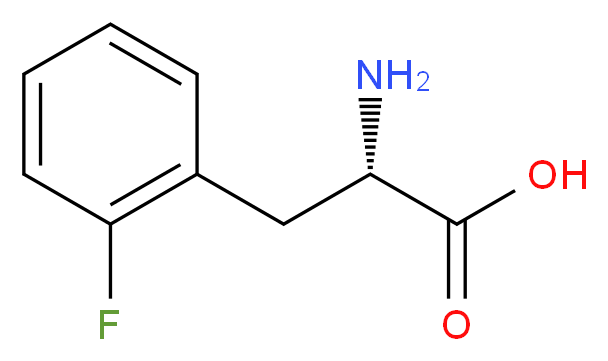 L-(2-Fluorophenyl)alanine_分子结构_CAS_19883-78-4)