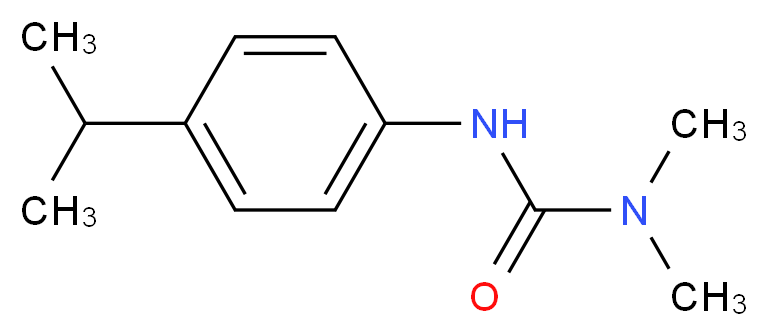 3,3-dimethyl-1-[4-(propan-2-yl)phenyl]urea_分子结构_CAS_34123-59-6