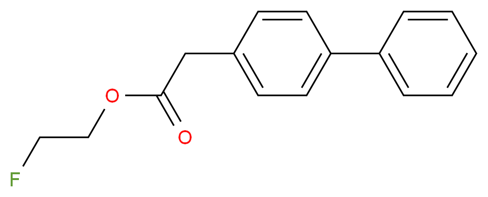 2-fluoroethyl 2-(4-phenylphenyl)acetate_分子结构_CAS_4301-50-2
