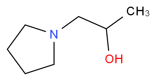1-(pyrrolidin-1-yl)propan-2-ol_分子结构_CAS_67004-64-2