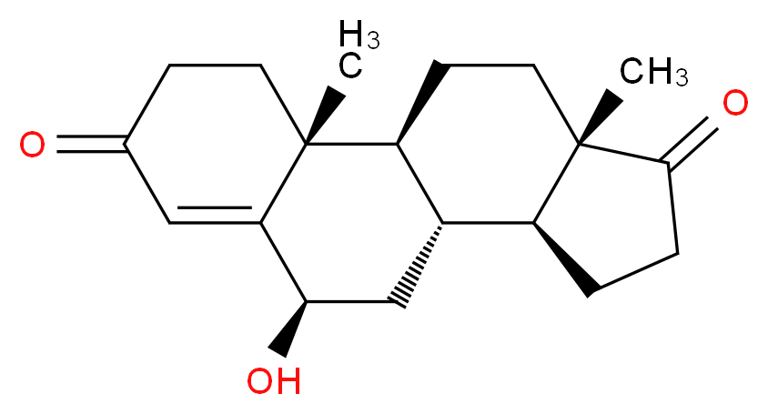 (1S,2R,8R,10R,11S,15S)-8-hydroxy-2,15-dimethyltetracyclo[8.7.0.0<sup>2</sup>,<sup>7</sup>.0<sup>1</sup><sup>1</sup>,<sup>1</sup><sup>5</sup>]heptadec-6-ene-5,14-dione_分子结构_CAS_63-00-3