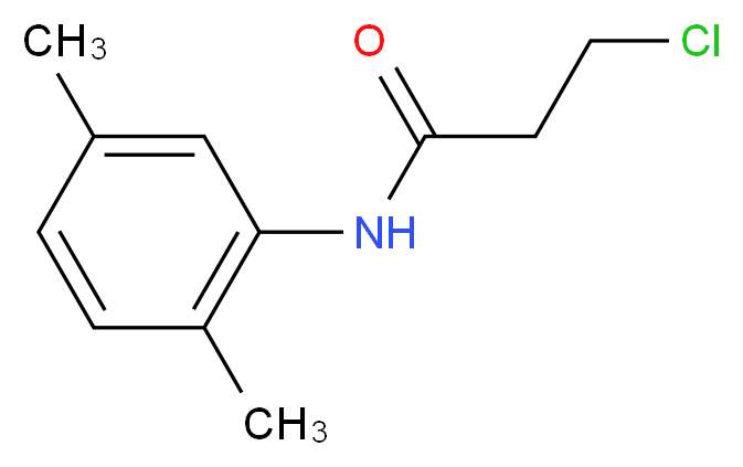 3-Chloro-N-(2,5-dimethylphenyl)propanamide_分子结构_CAS_39494-07-0)
