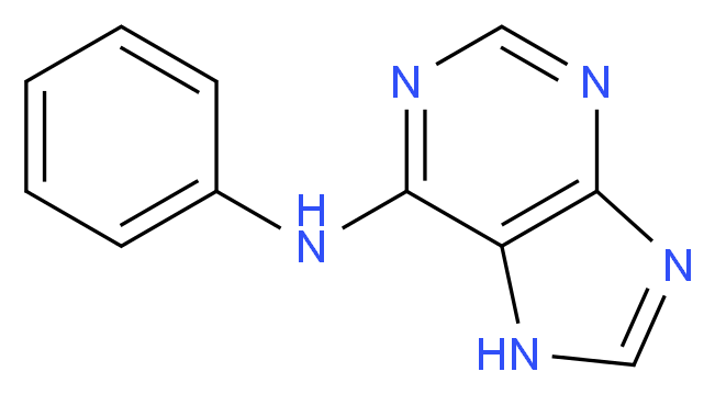 Phenyl(9H-purin-6-yl)amine_分子结构_CAS_1210-66-8)