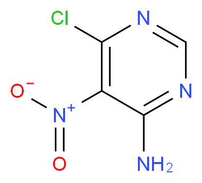 6-chloro-5-nitropyrimidin-4-amine_分子结构_CAS_4316-94-3