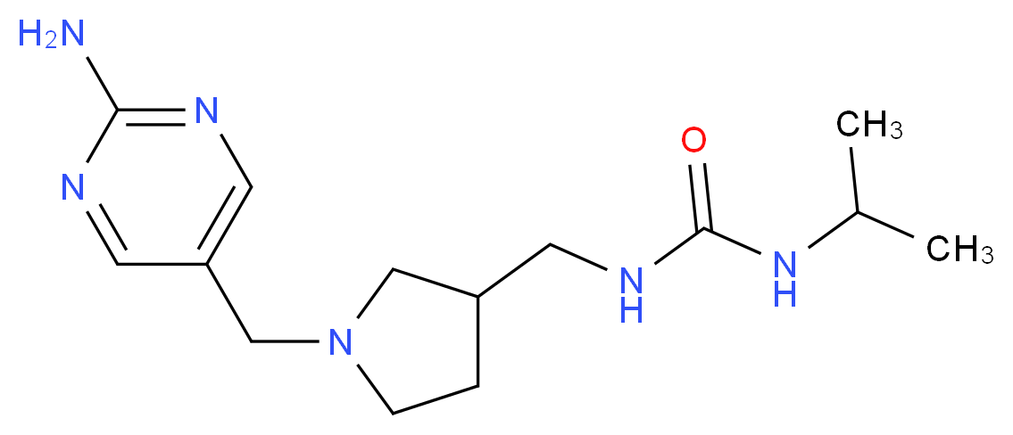 N-({1-[(2-aminopyrimidin-5-yl)methyl]pyrrolidin-3-yl}methyl)-N'-isopropylurea_分子结构_CAS_)