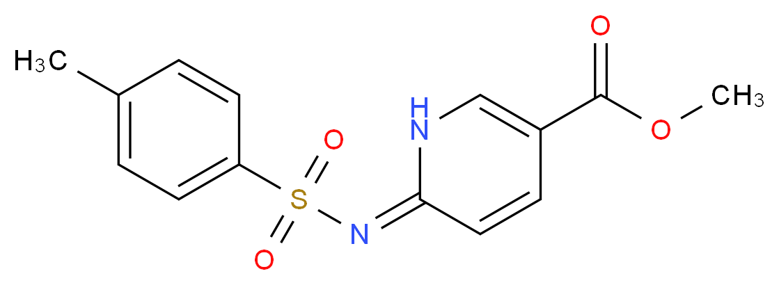 methyl 6-(4-methylbenzenesulfonamido)-1,6-dihydropyridine-3-carboxylate_分子结构_CAS_209971-44-8