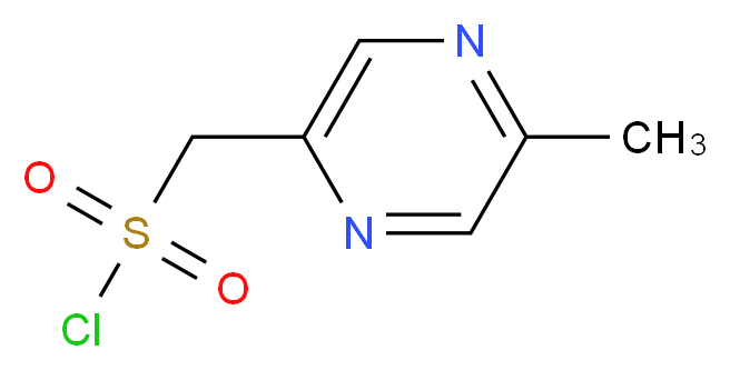 (5-methylpyrazin-2-yl)methanesulfonyl chloride_分子结构_CAS_1196146-13-0