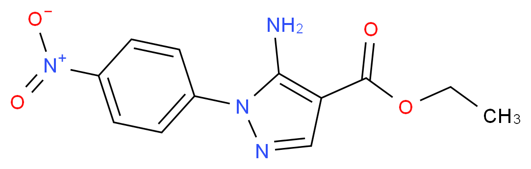 ethyl 5-amino-1-(4-nitrophenyl)-1H-pyrazole-4-carboxylate_分子结构_CAS_16459-35-1)