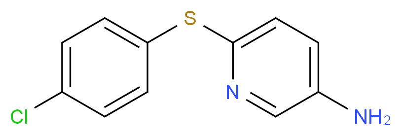 6-[(4-Chlorophenyl)sulfanyl]-3-pyridinylamine_分子结构_CAS_25935-62-0)