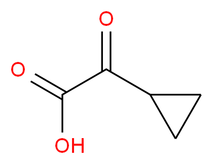 2-Cyclopropyl-2-oxoacetic acid_分子结构_CAS_13885-13-7)