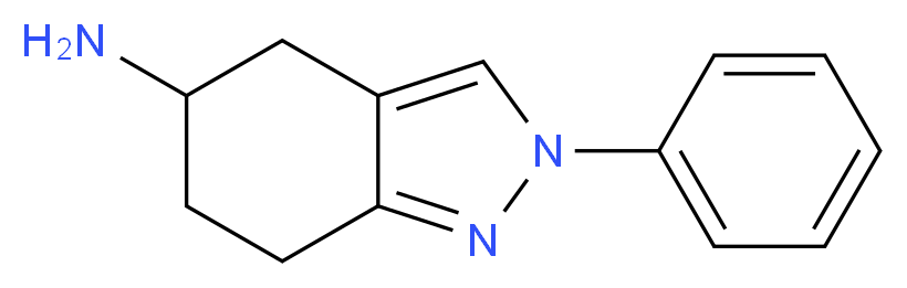 2-phenyl-4,5,6,7-tetrahydro-2H-indazol-5-amine_分子结构_CAS_)