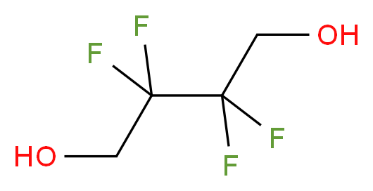 2,2,3,3-Tetrafluorobutane-1,4-diol 97%_分子结构_CAS_425-61-6)