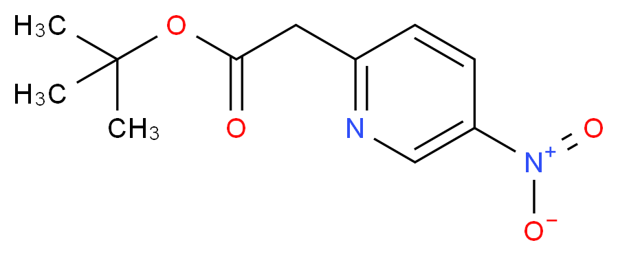 tert-Butyl 2-(5-nitropyridin-2-yl)acetate_分子结构_CAS_790714-73-7)