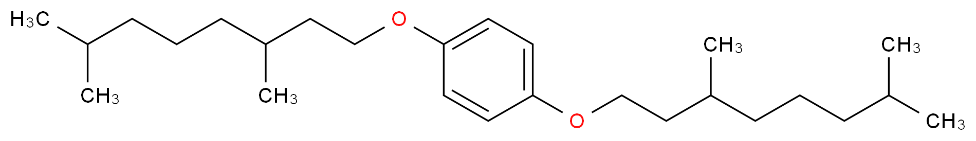 1,4-bis[(3,7-dimethyloctyl)oxy]benzene_分子结构_CAS_224317-93-5