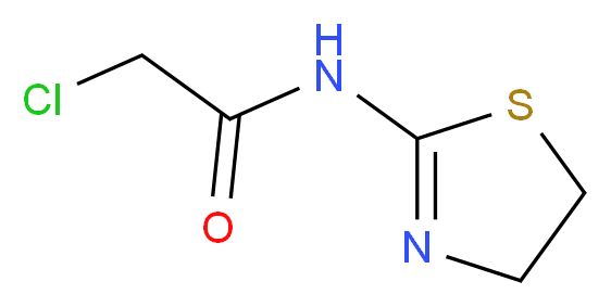 2-chloro-N-(4,5-dihydro-1,3-thiazol-2-yl)acetamide_分子结构_CAS_80650-47-1)