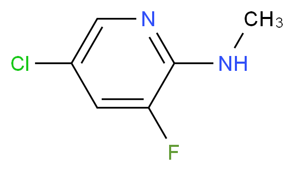 5-chloro-3-fluoro-N-methylpyridin-2-amine_分子结构_CAS_220714-72-7