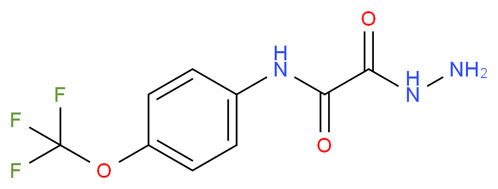 2-Hydrazino-2-oxo-N-[4-(trifluoromethoxy)phenyl]-acetamide_分子结构_CAS_)