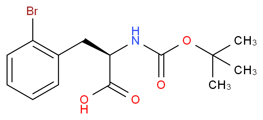 BOC-D-2-BROMOPHENYLALANINE_分子结构_CAS_261165-02-0)