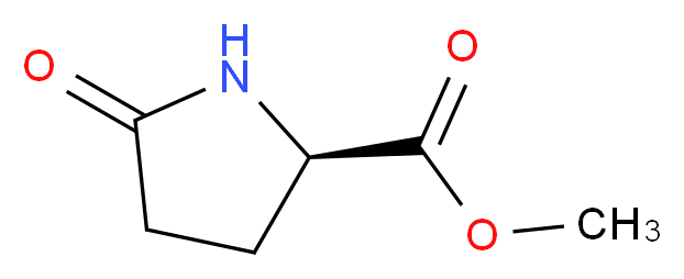 methyl (2R)-5-oxopyrrolidine-2-carboxylate_分子结构_CAS_64700-65-8