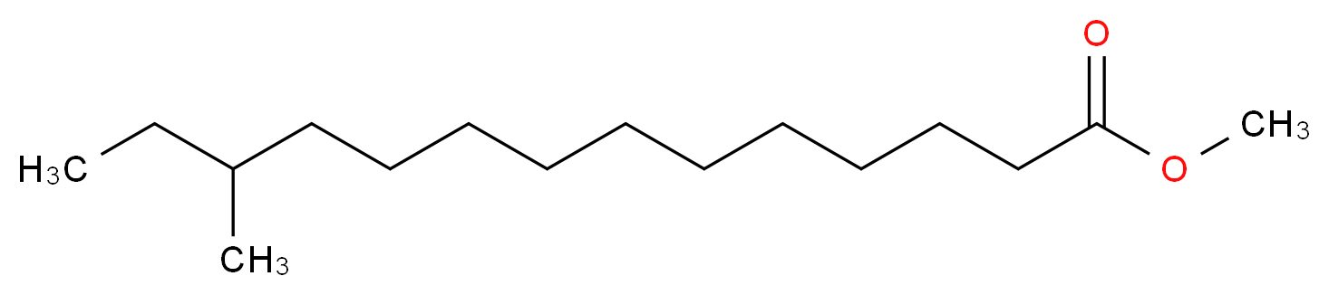 methyl 12-methyltetradecanoate_分子结构_CAS_5129-66-8