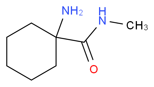 1-Amino-N-methylcyclohexanecarboxamide_分子结构_CAS_)